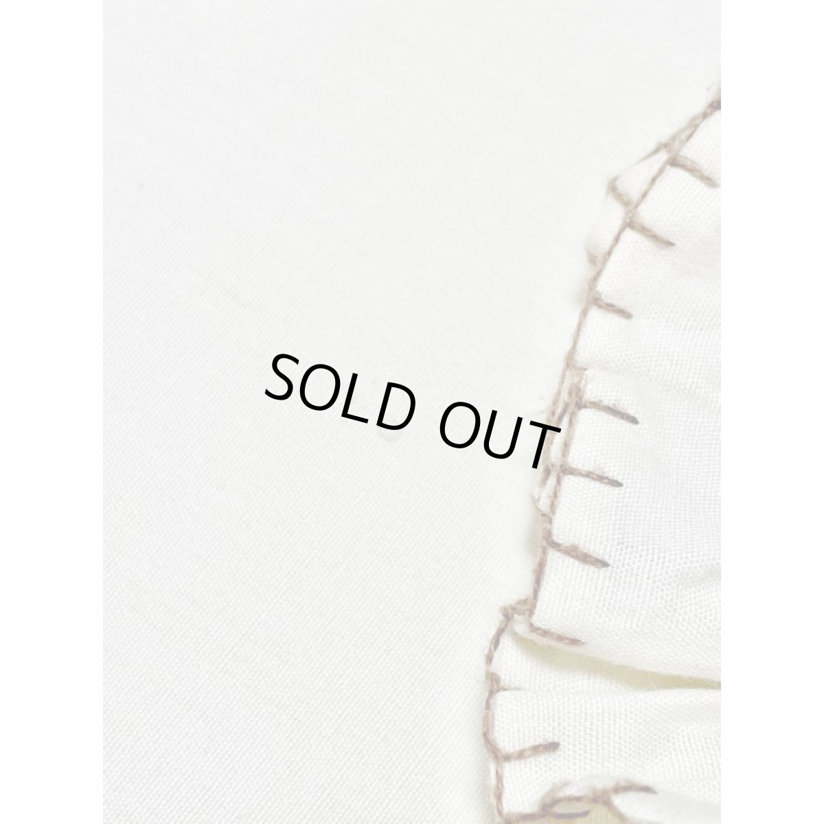 画像14: お花刺繍 袖にも刺繍 リボン ヨーロッパ古着 チュニック ヴィンテージブラウス (14)