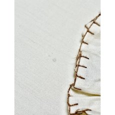 画像14: お花刺繍 袖にも刺繍 リボン ヨーロッパ古着 チュニック ヴィンテージブラウス (14)