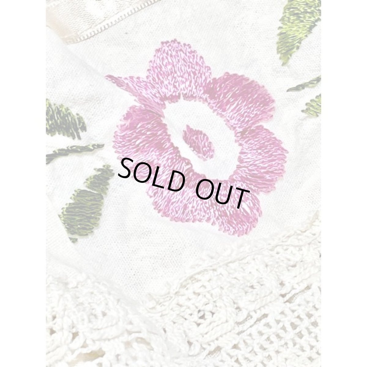 画像12: メキシカン刺繍 レース オフホワイト レトロ 古着 ヴィンテージ刺繍ブラウス (12)