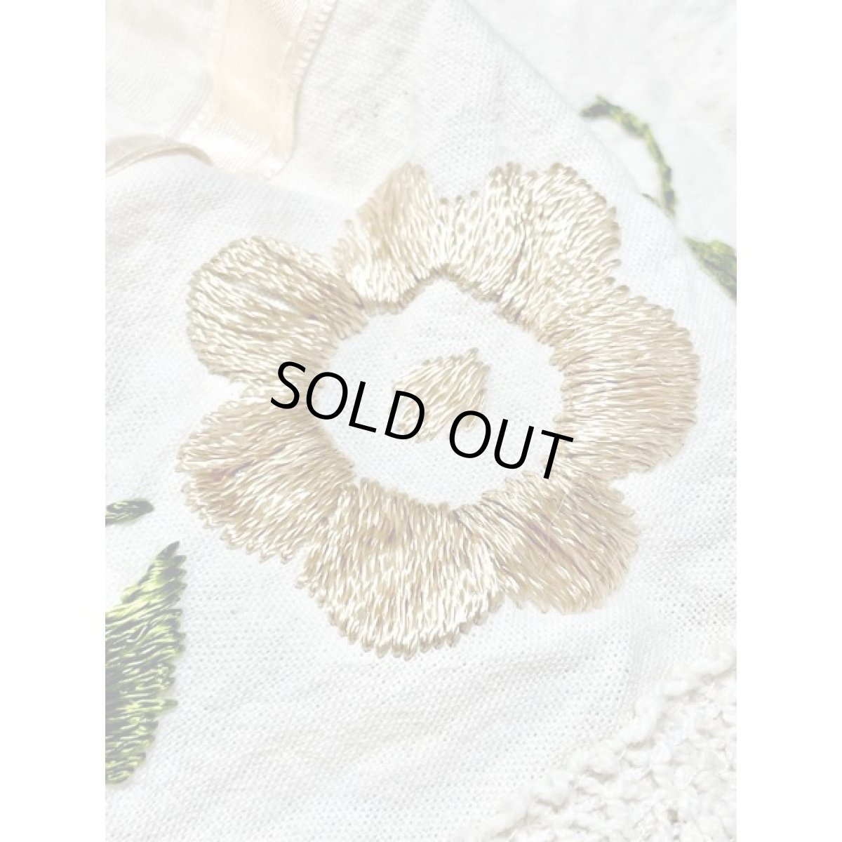 画像10: メキシカン刺繍 レース オフホワイト レトロ 古着 ヴィンテージ刺繍ブラウス (10)