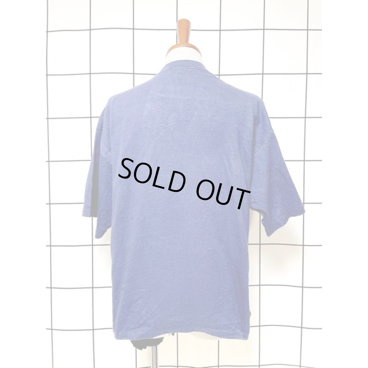 画像2: MorningSun 犬 花柄 ネイビー 半袖 レトロ アメリカ古着 ヴィンテージTシャツ (2)