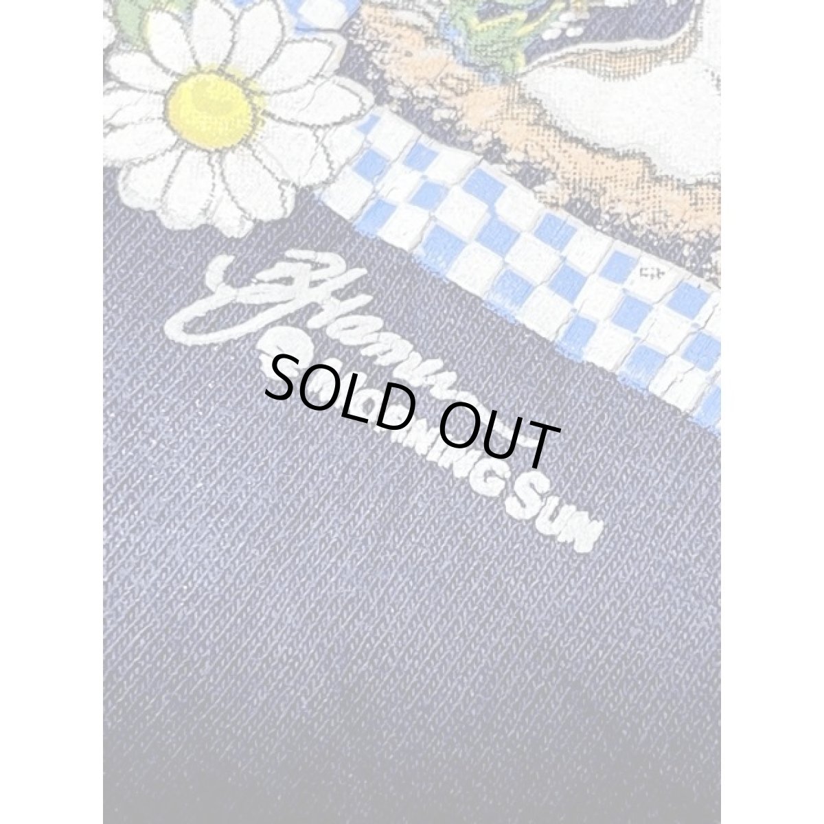 画像12: MorningSun 犬 花柄 ネイビー 半袖 レトロ アメリカ古着 ヴィンテージTシャツ (12)