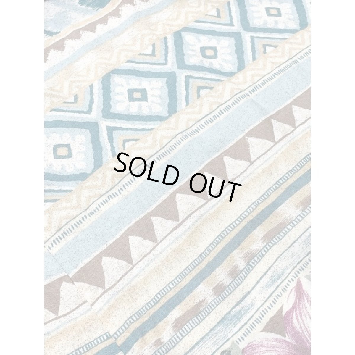 画像9: 花柄 エスニック模様 ウエストゴム スカート レトロ アメリカ古着 ヴィンテージ (9)