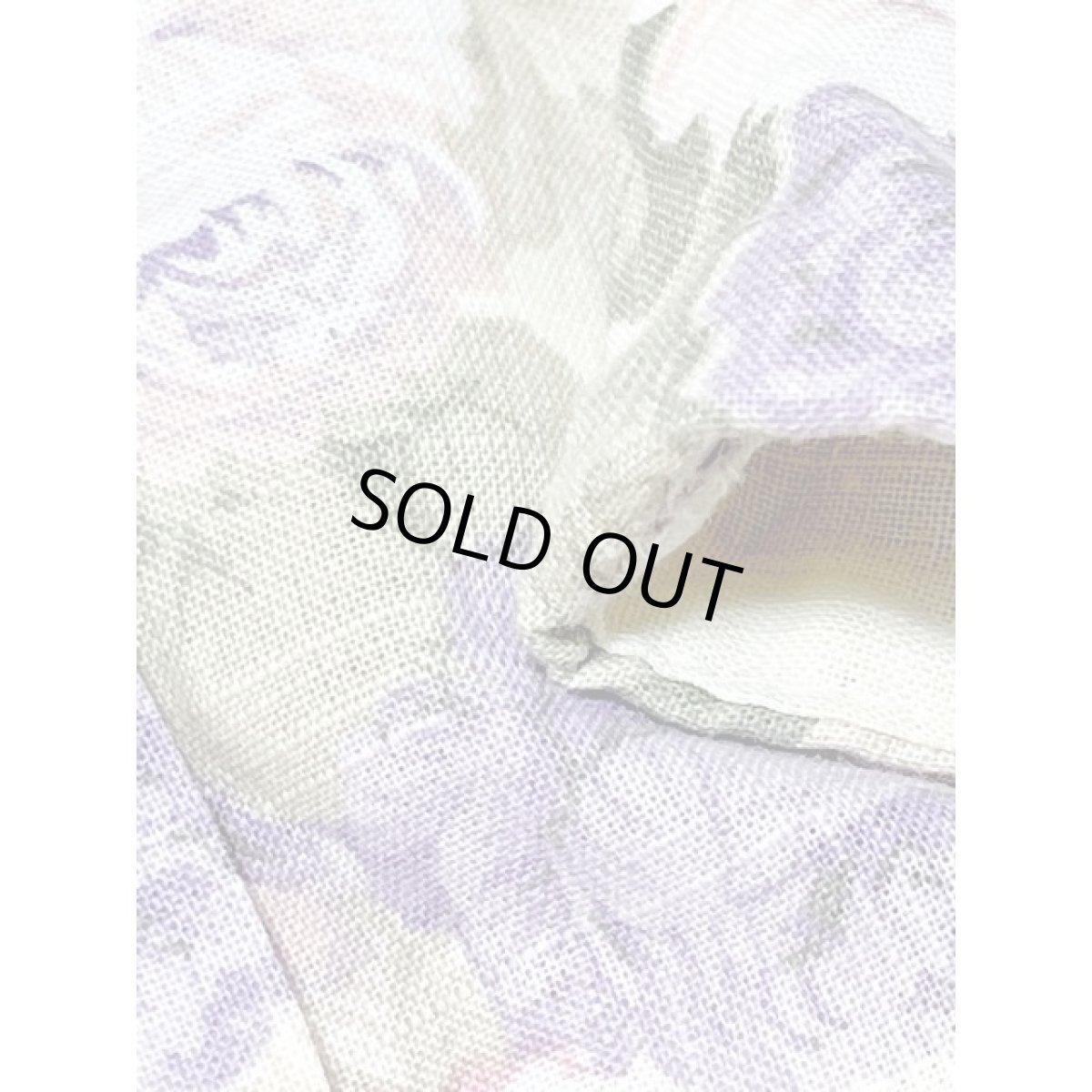 画像12: 花柄 ドルマン 前開き ウエストゴム レトロ アメリカ古着 ヴィンテージワンピース (12)