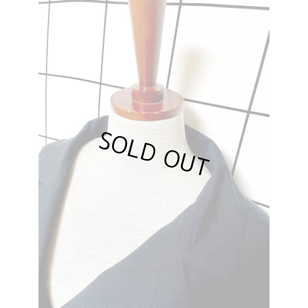 画像4: 無地 80's 90's ブラック 黒 フリル ティアードレース 古着 レトロ ヴィンテージワンピース (4)