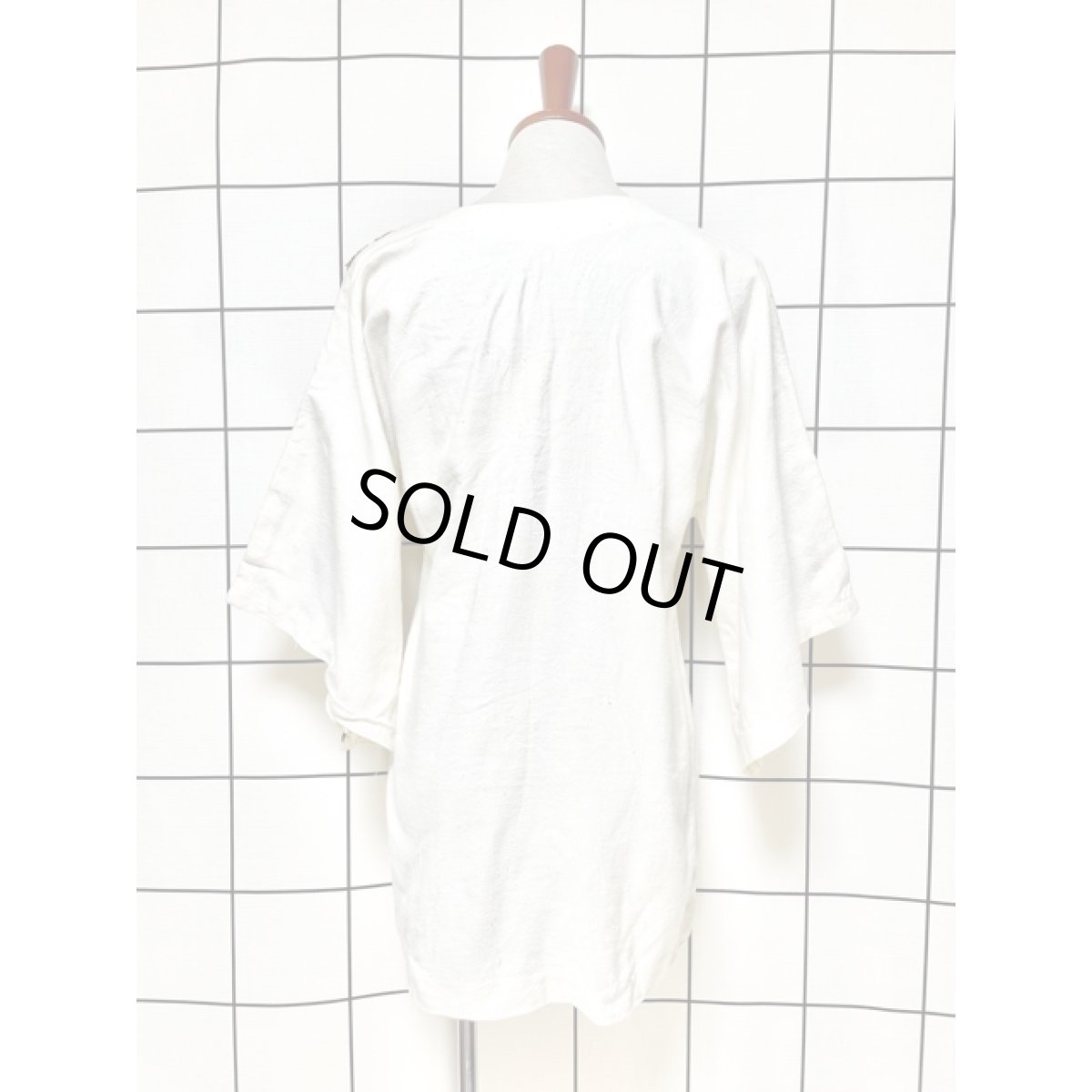 画像2: アメリカ古着 チュニックブラウス お花刺繍 プルオーバー (2)