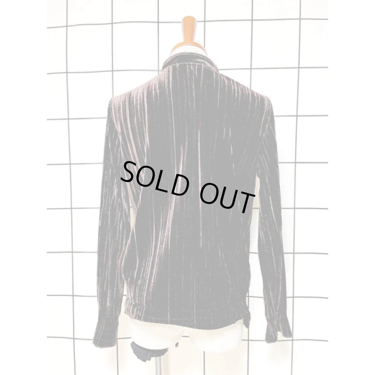 画像2: Italy 上品なプリーツ カットワークレース ブラウン ヨーロッパ古着 レトロ シャツ ヴィンテージ トップス (2)