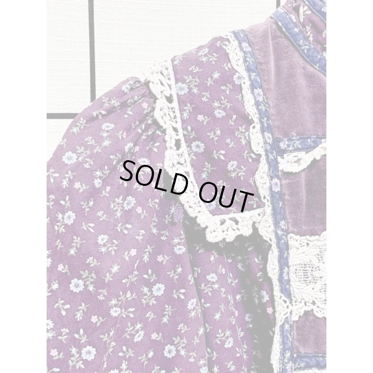 画像6: 子供古着 kids GUNNESAX 小花柄  リボン セーラー襟 アメリカ古着 ヴィンテージ ワンピース (6)