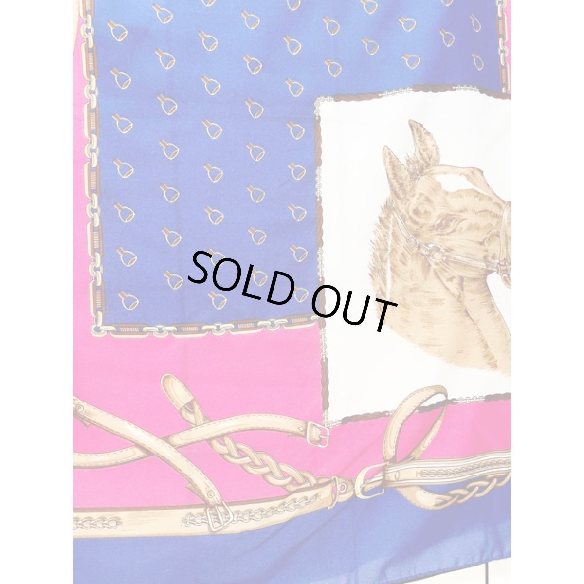 画像5: Italy製 イタリア 馬柄 レトロアンティーク ヴィンテージスカーフ ヨーロッパ (5)