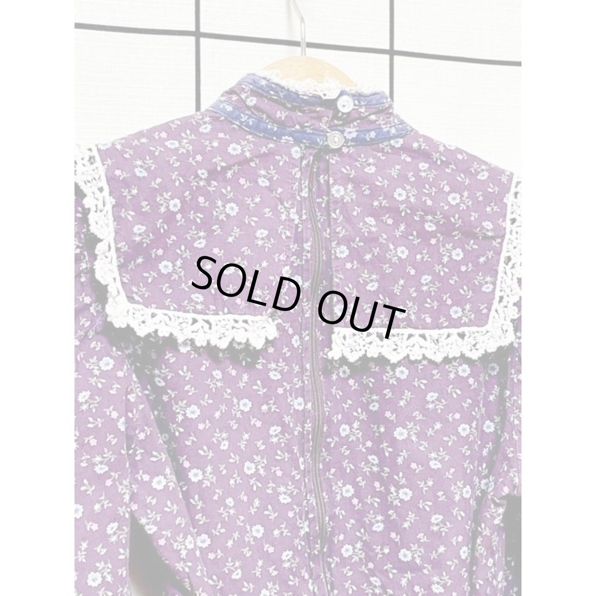 画像3: 子供古着 kids GUNNESAX 小花柄  リボン セーラー襟 アメリカ古着 ヴィンテージ ワンピース (3)