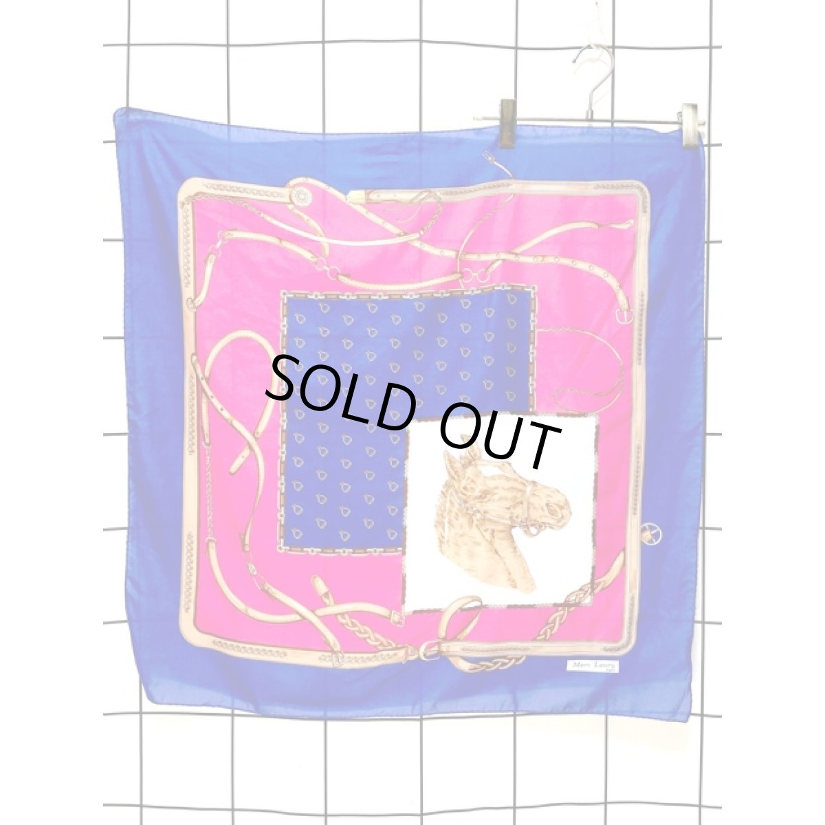 画像3: Italy製 イタリア 馬柄 レトロアンティーク ヴィンテージスカーフ ヨーロッパ (3)