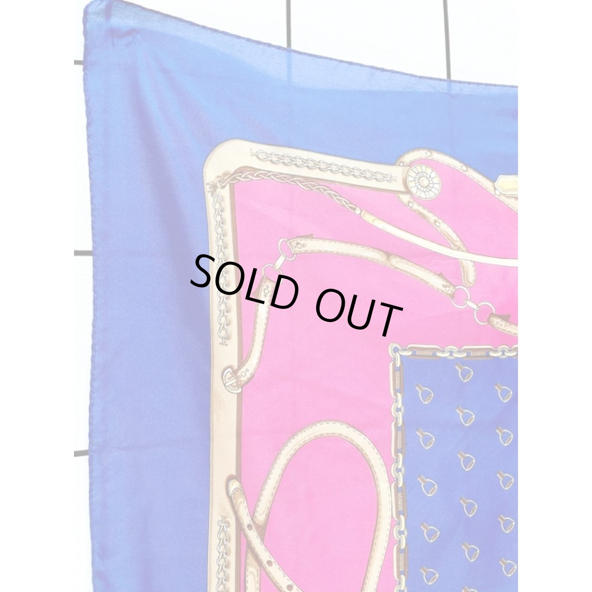 画像4: Italy製 イタリア 馬柄 レトロアンティーク ヴィンテージスカーフ ヨーロッパ (4)