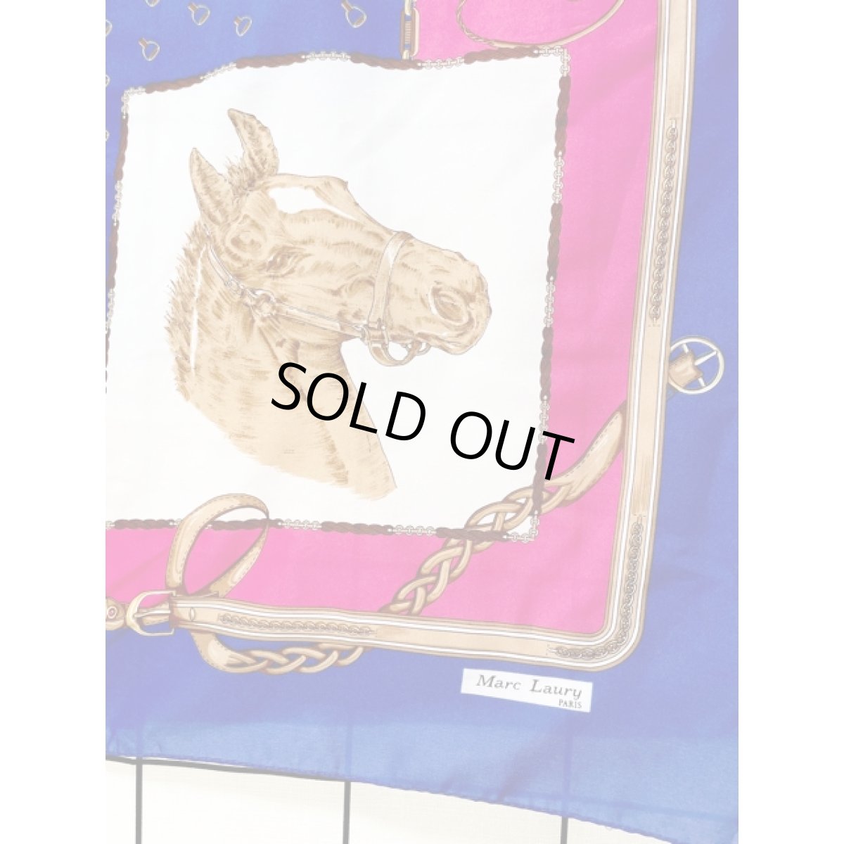 画像6: Italy製 イタリア 馬柄 レトロアンティーク ヴィンテージスカーフ ヨーロッパ (6)