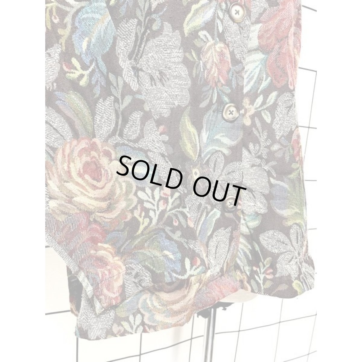 画像7: ゴブラン 花模様 アメリカ古着 レトロジャケット (7)