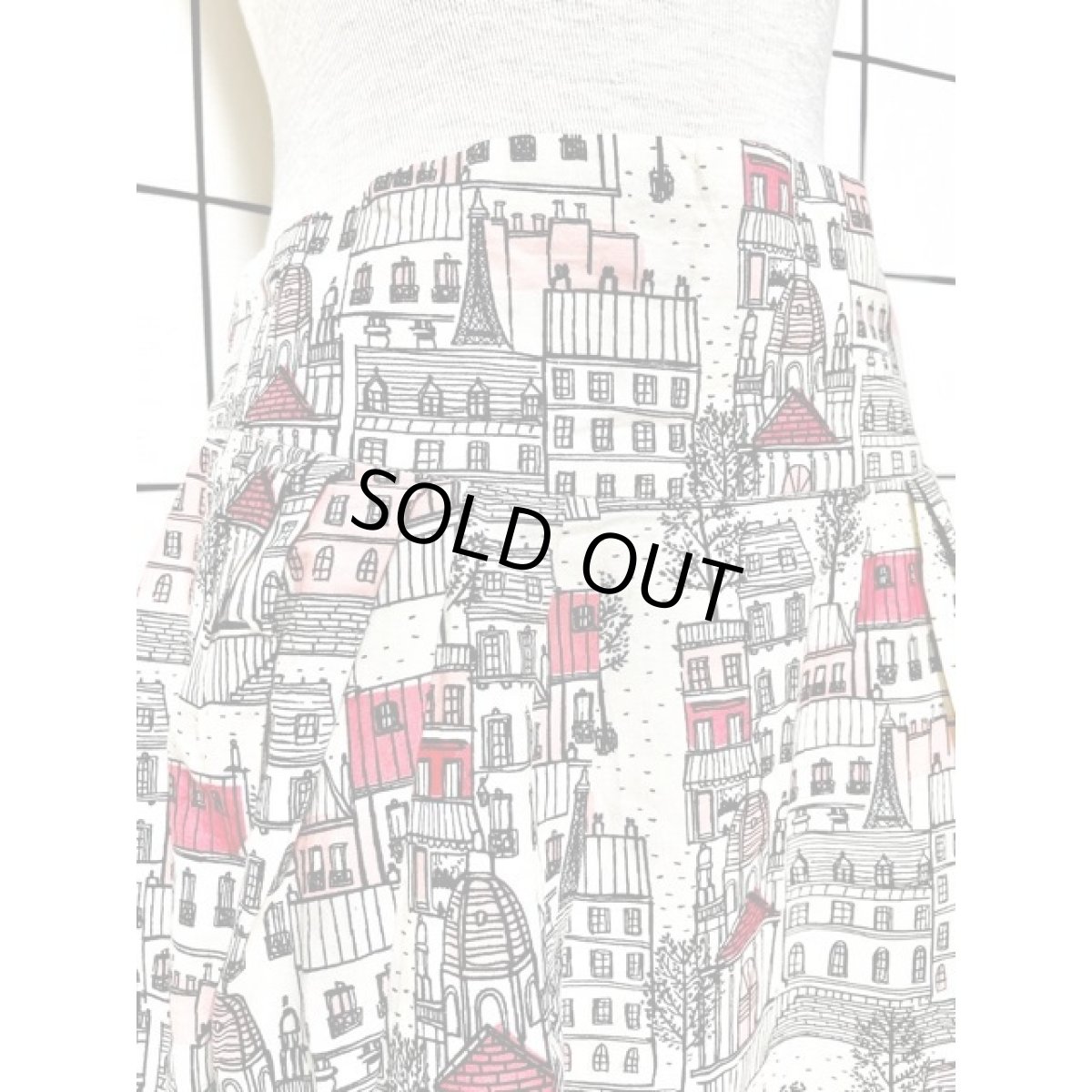 画像2: ハウス柄 House emilyandfin レトロ India 古着 スカート (2)