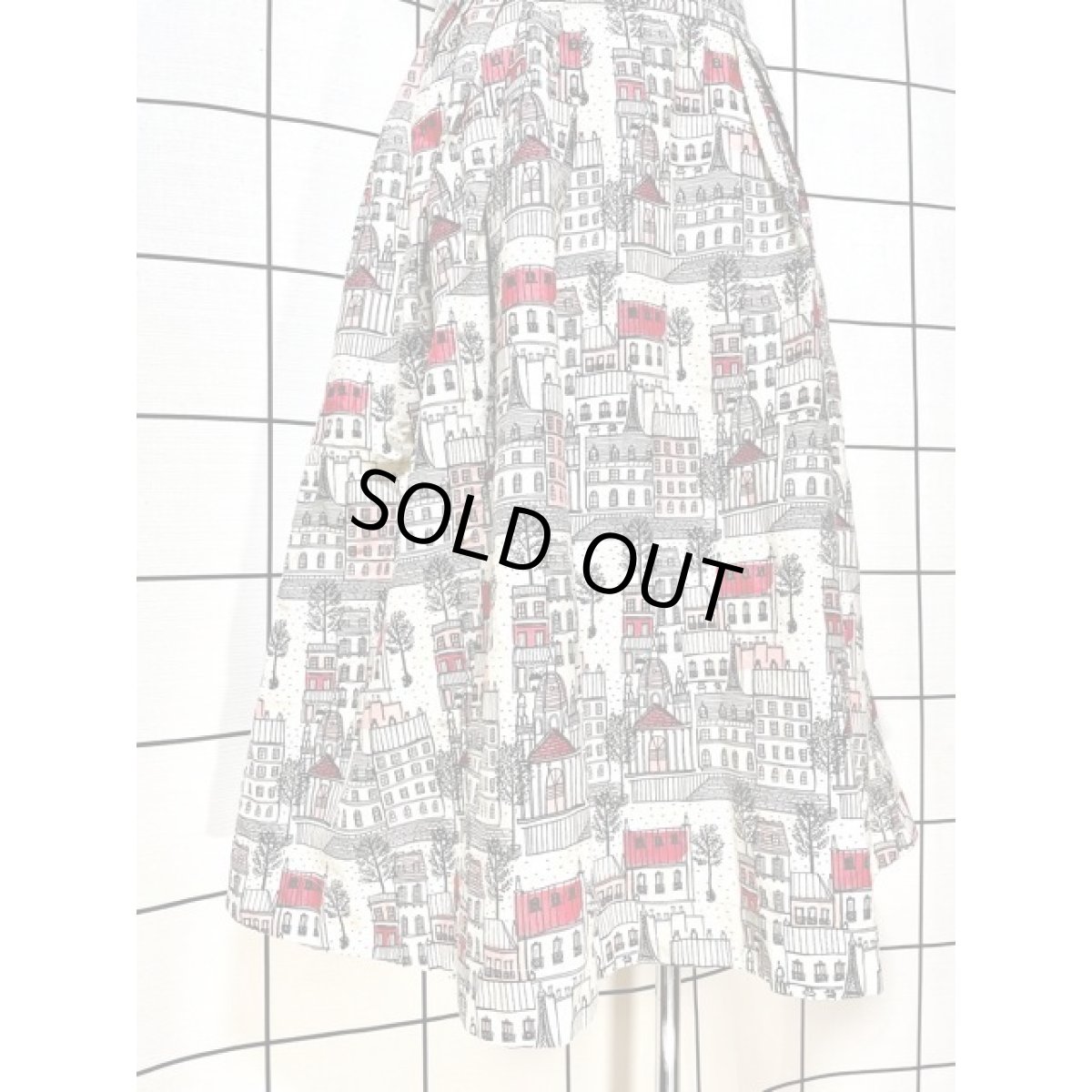 画像3: ハウス柄 House emilyandfin レトロ India 古着 スカート (3)