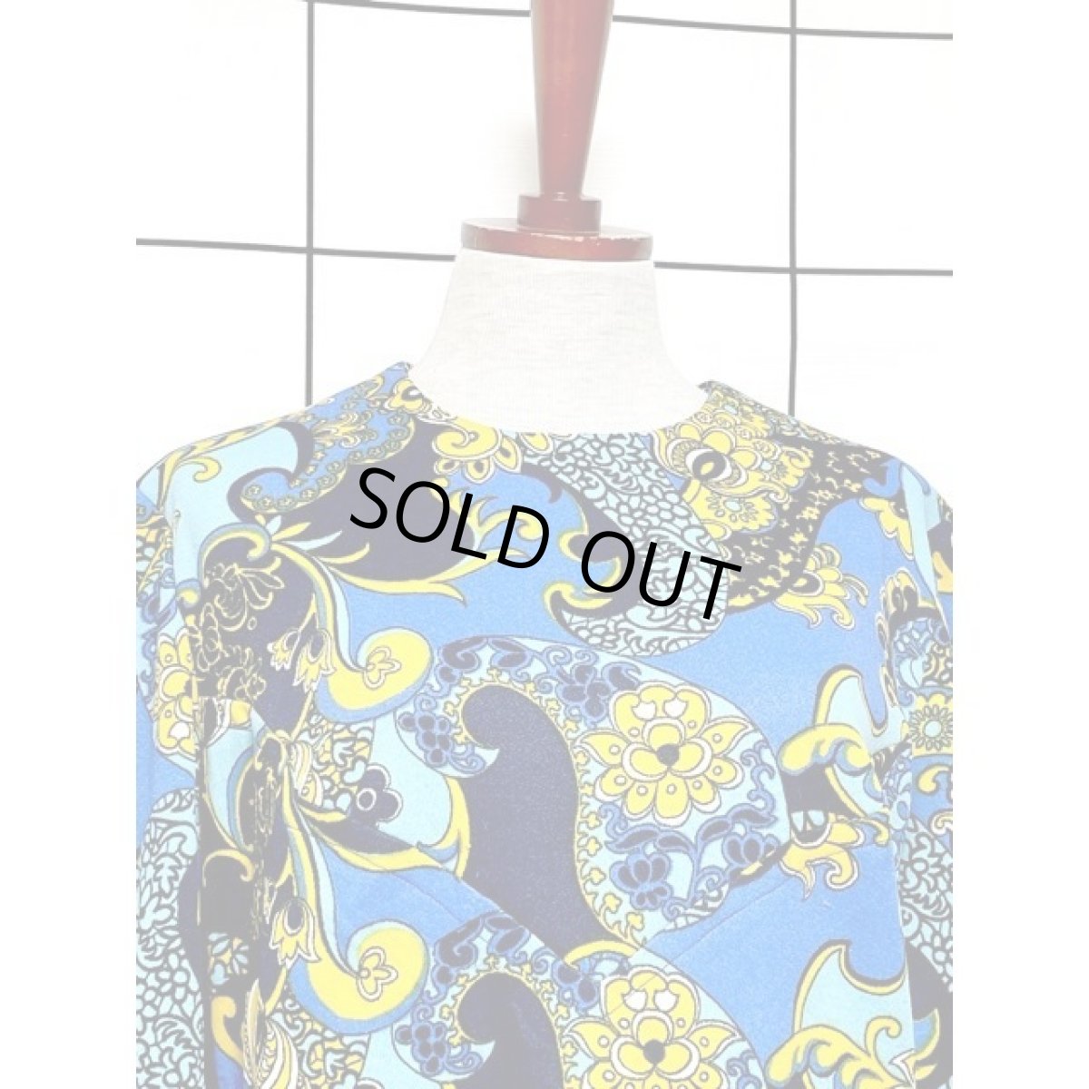 画像5: フランス古着 サイケデリック 花柄 70年代 レトロ ヨーロッパ ヴィンテージワンピース (5)