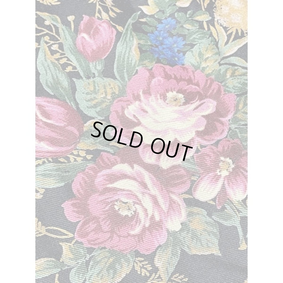 画像13: ベロア 刺繍 花柄 パフスリーブ サーキュラー アメリカ古着 ヴィンテージワンピース (13)