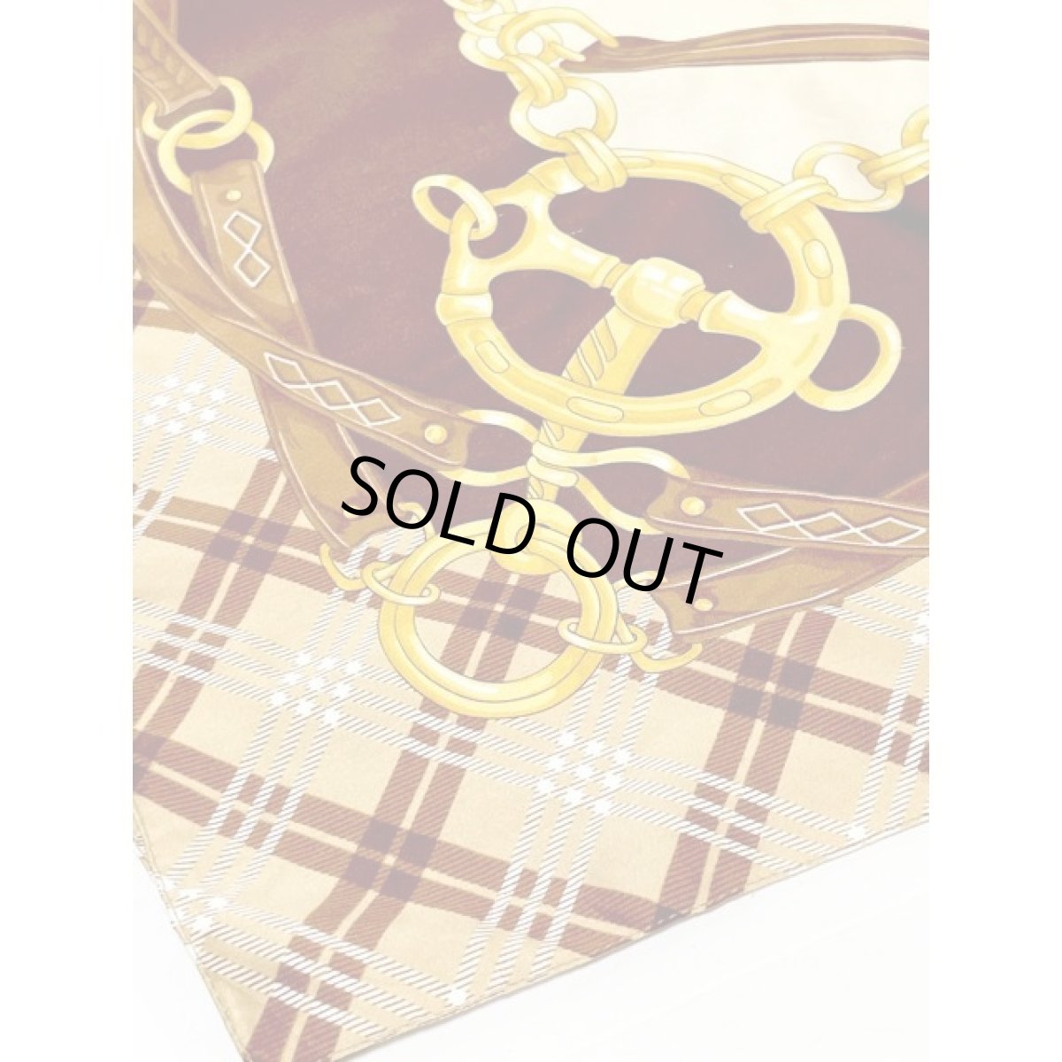 画像9: Italy製 イタリア チェック レトロアンティーク ヴィンテージスカーフ ヨーロッパ (9)