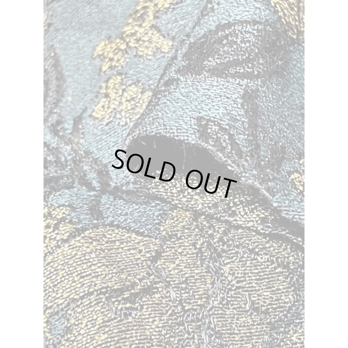 画像11: 深めのグリーン 上質 花模様織り パーティー衣装などにもおすすめ レトロ フランス古着 ヴィンテージドレス (11)