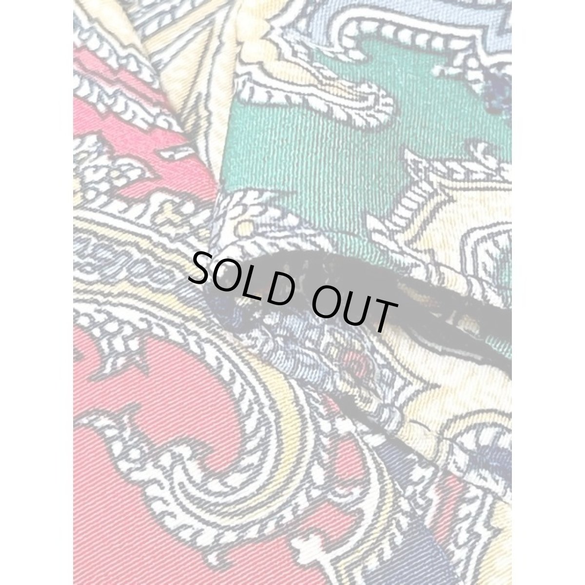 画像10: リボンタイ ペイズリーモチーフ アメリカ古着 レトロ シャツ ヴィンテージブラウス (10)