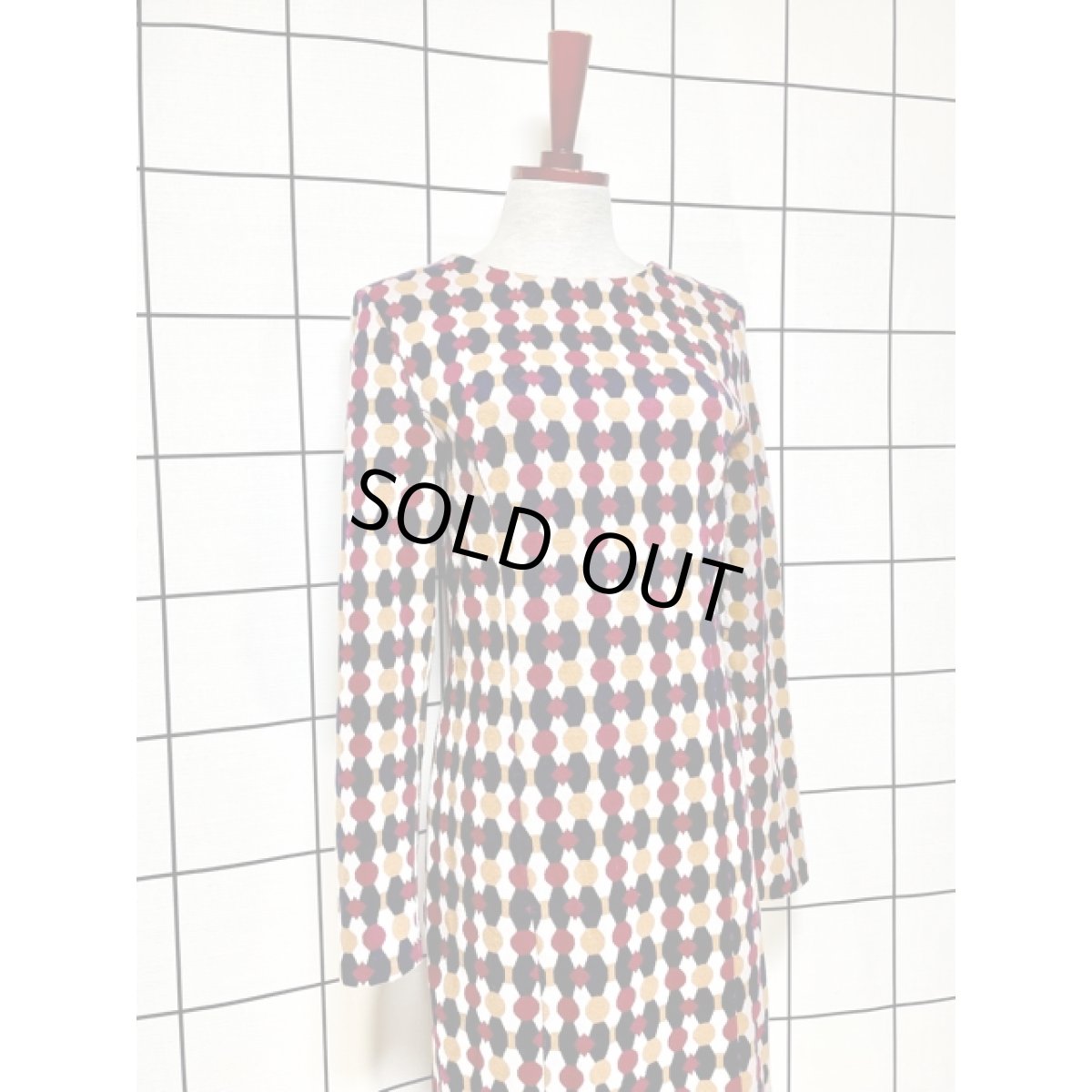 画像3: レトロ柄 古着 ヴィンテージ ワンピース (3)