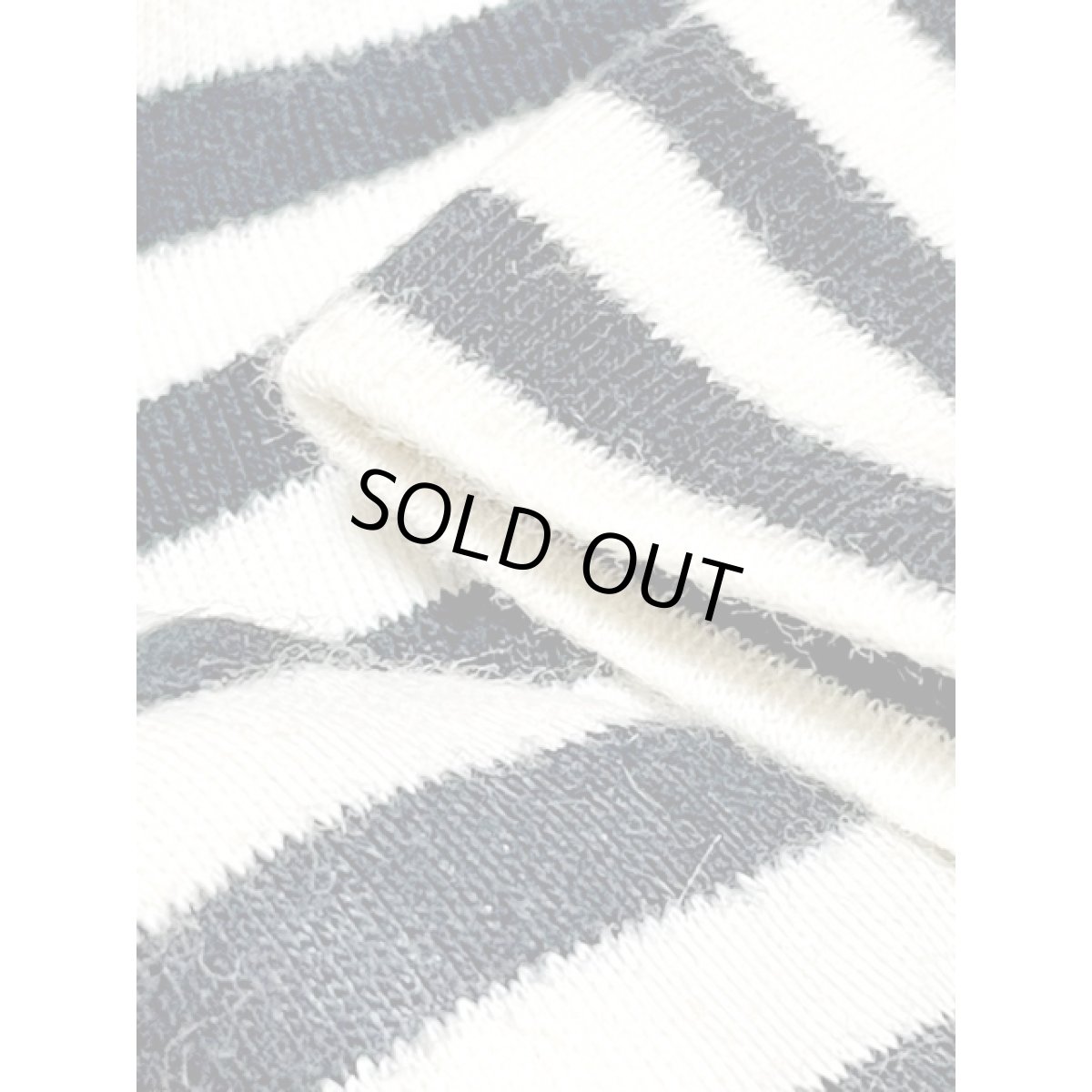 画像9: ボーダー ホワイト ブラック レトロ アメリカ古着 ヴィンテージカーディガン (9)