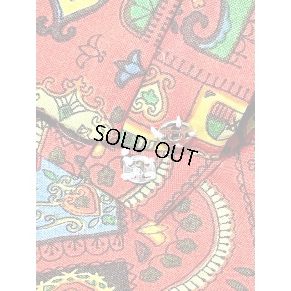 画像12: 丸襟 レトロ柄 アメリカ古着 シャツ ヴィンテージブラウス (12)