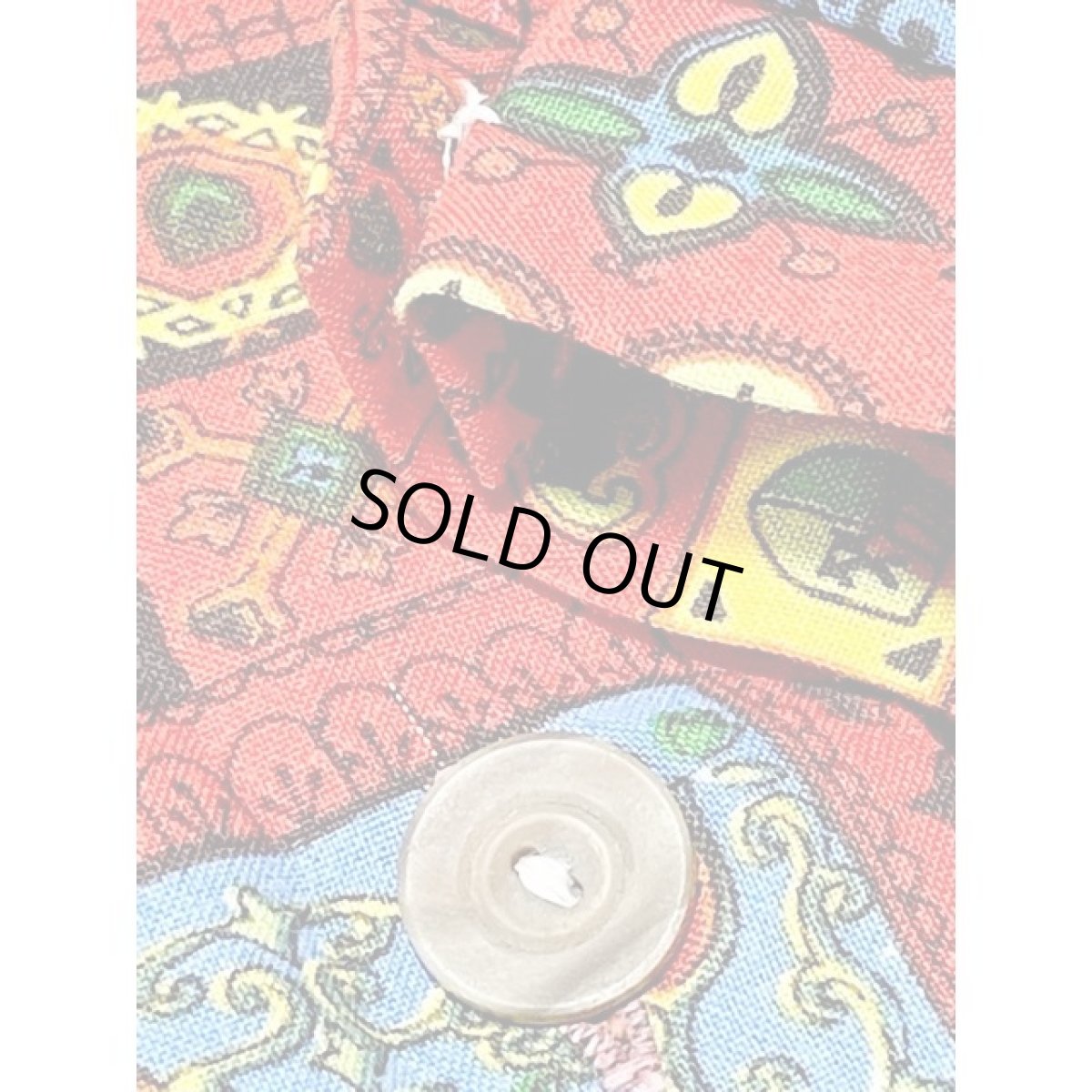 画像13: 丸襟 レトロ柄 アメリカ古着 シャツ ヴィンテージブラウス (13)