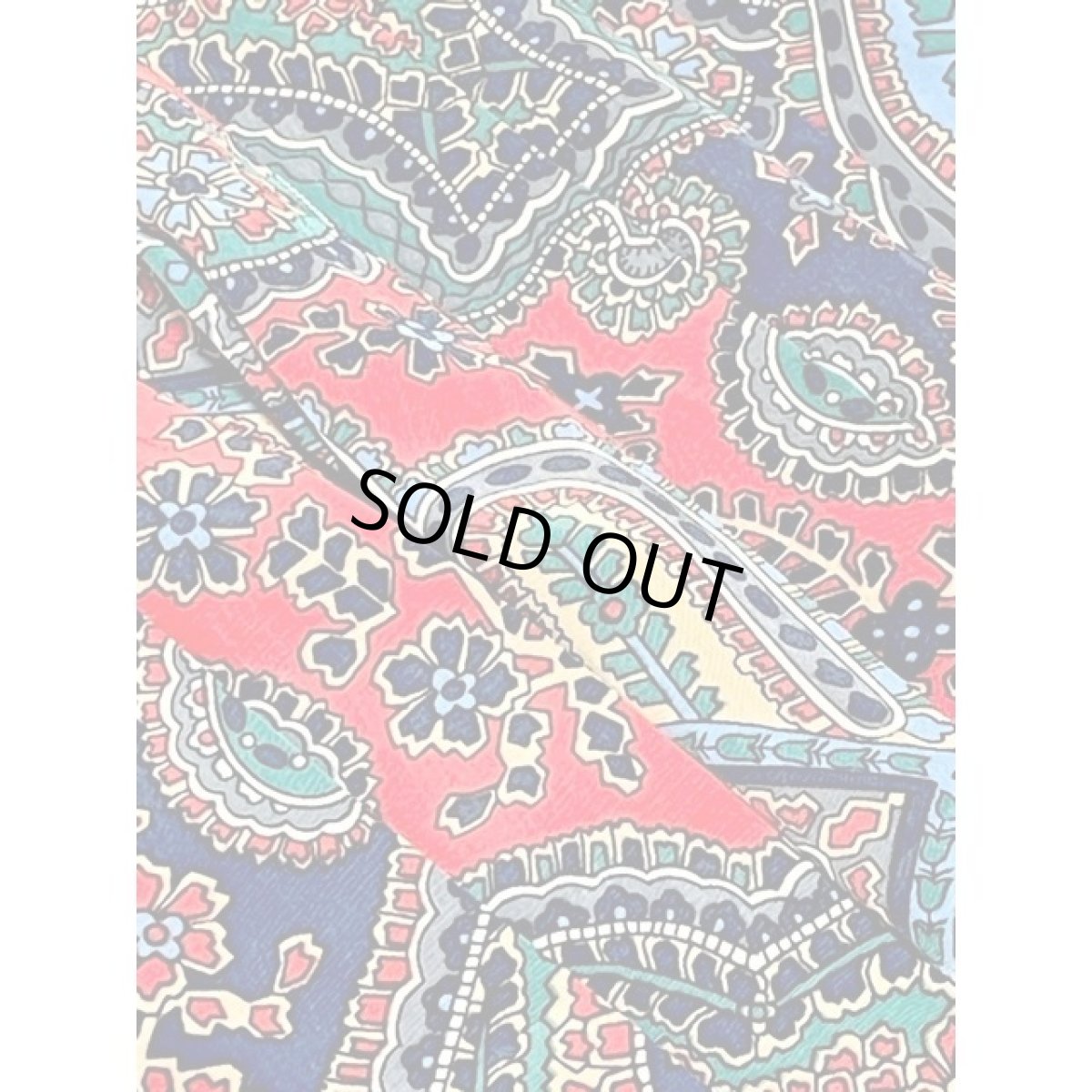 画像8: プリーツ スカーフ模様  ウエストゴム レトロ アメリカ古着 ヴィンテージスカート (8)