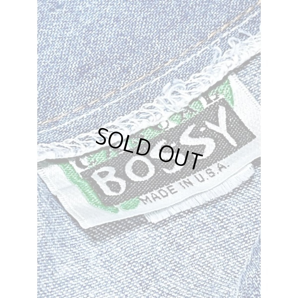 画像11: デニム オーバーサイズ スタッズ ハートボタン ノーカラー アメリカ古着 ジャケット (11)