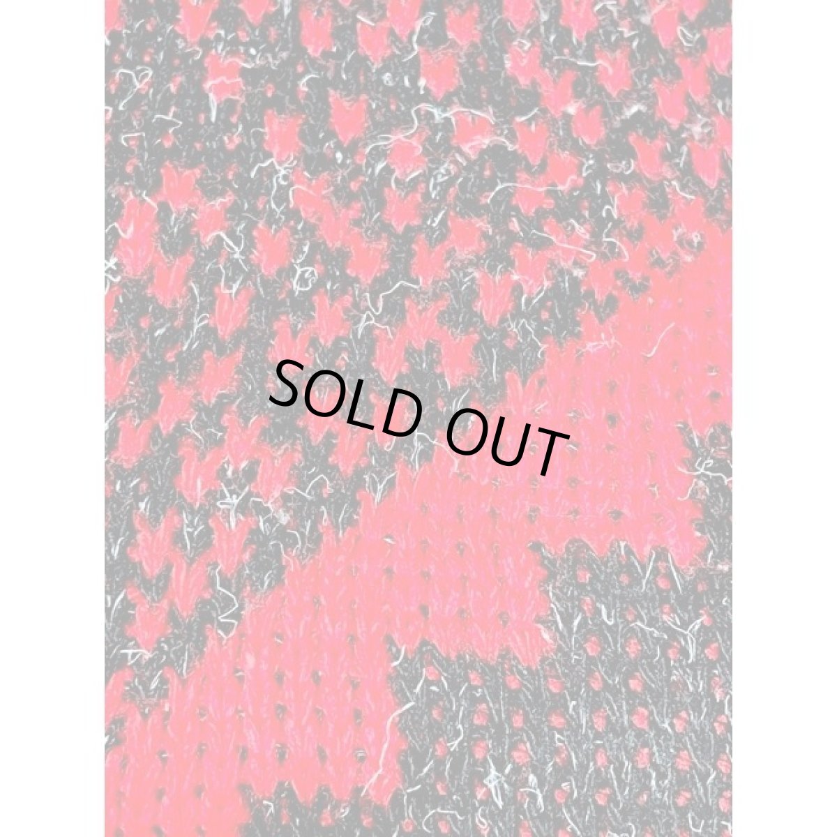 画像9: 小さなハート編み プルオーバー ブラック レッド アメリカ古着 ニットセーター (9)