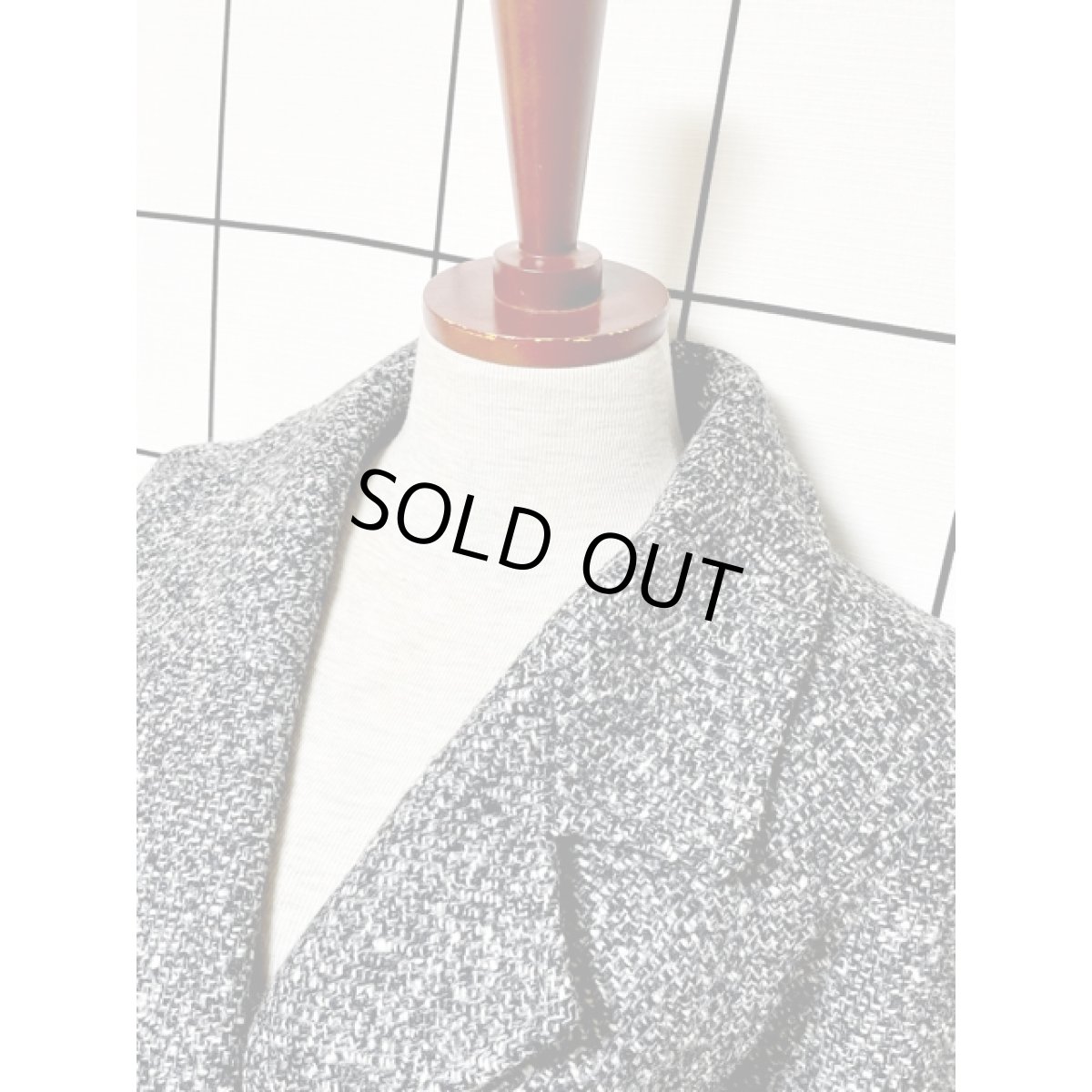 画像5: ツイード JILLJR. ウール ダブルボタン レトロ アメリカ古着 ヴィンテージコート (5)