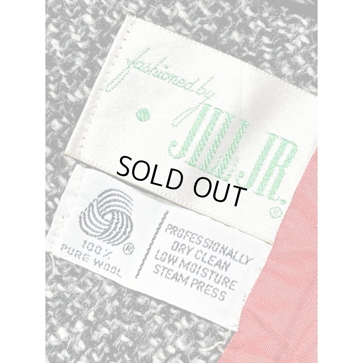 画像13: ツイード JILLJR. ウール ダブルボタン レトロ アメリカ古着 ヴィンテージコート (13)