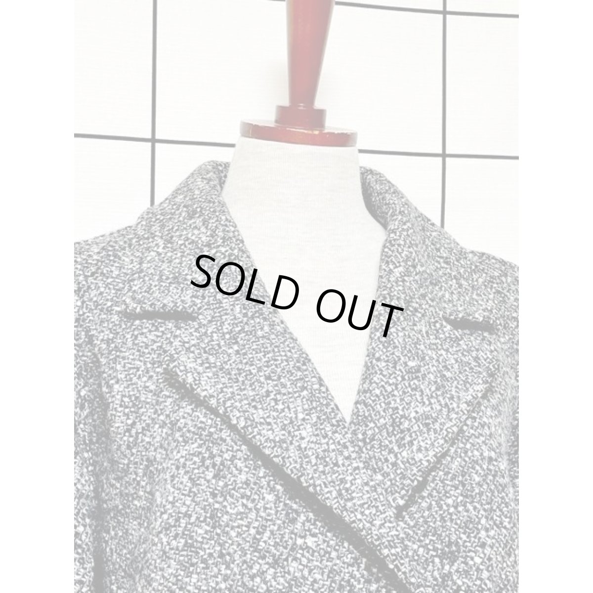 画像6: ツイード JILLJR. ウール ダブルボタン レトロ アメリカ古着 ヴィンテージコート (6)