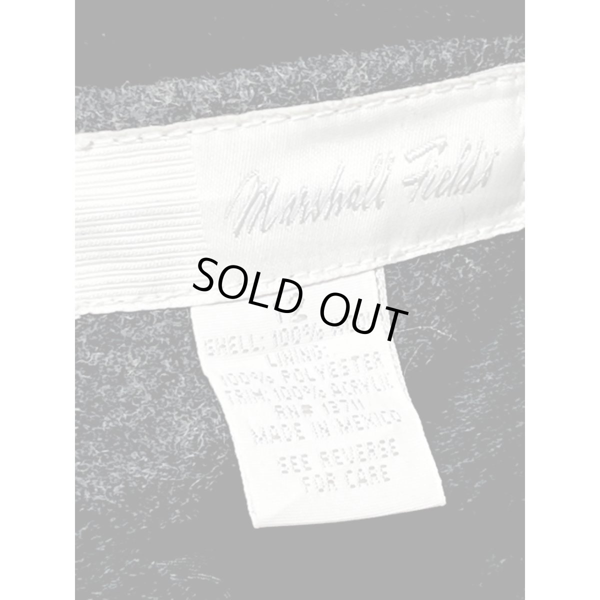 画像12: ファー Aライン ウール 上品 上質 クラシカル グレー ブラック 古着 ヴィンテージ コート (12)