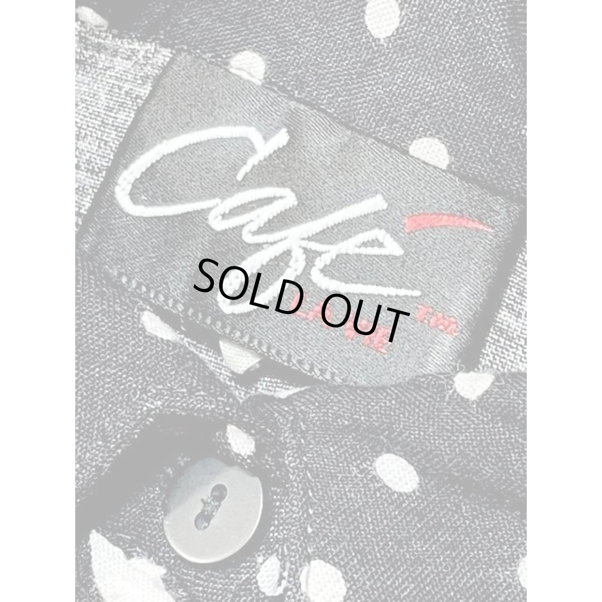 画像10: アシンメトリー モノクロドット レトロ シャツ アメリカ古着 ブラウス (10)