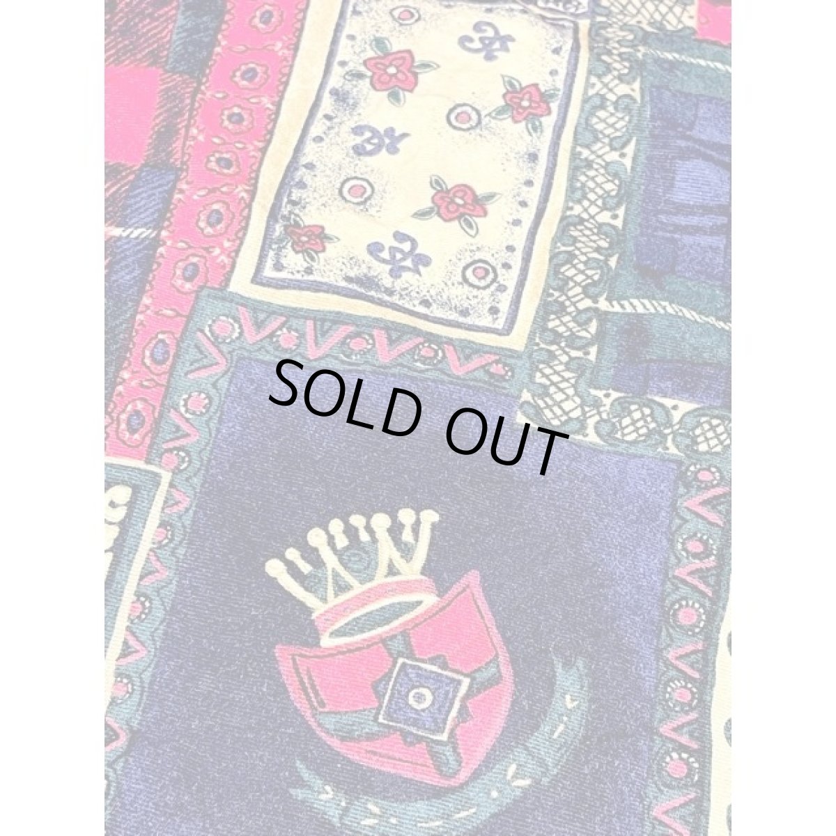 画像10: 馬柄 チェック柄 カラフル ウエストゴム レトロ アメリカ古着 ヴィンテージロングスカート (10)