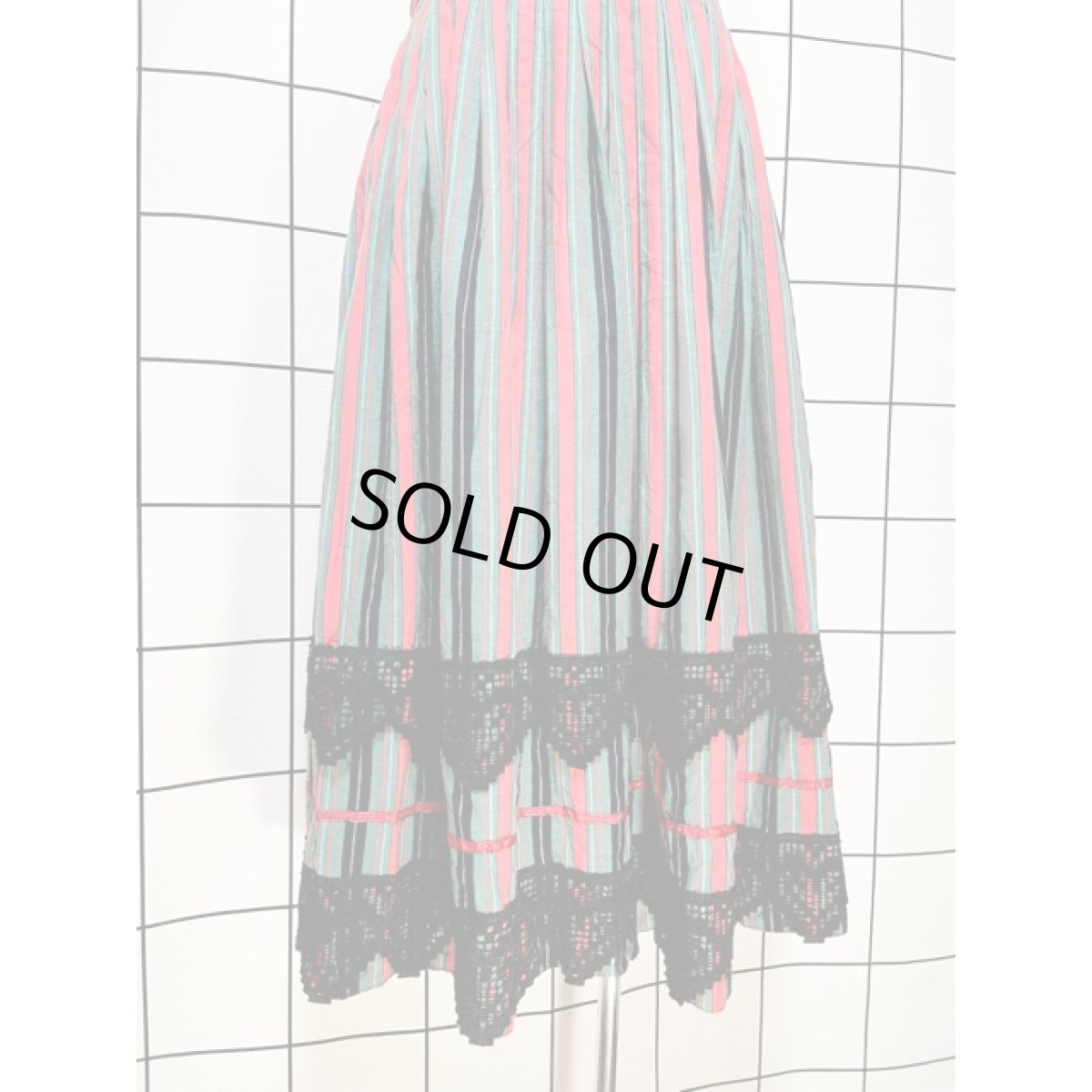 画像3: ストライプ レース ディアンドル チロルスカート ドイツ民族衣装 (3)