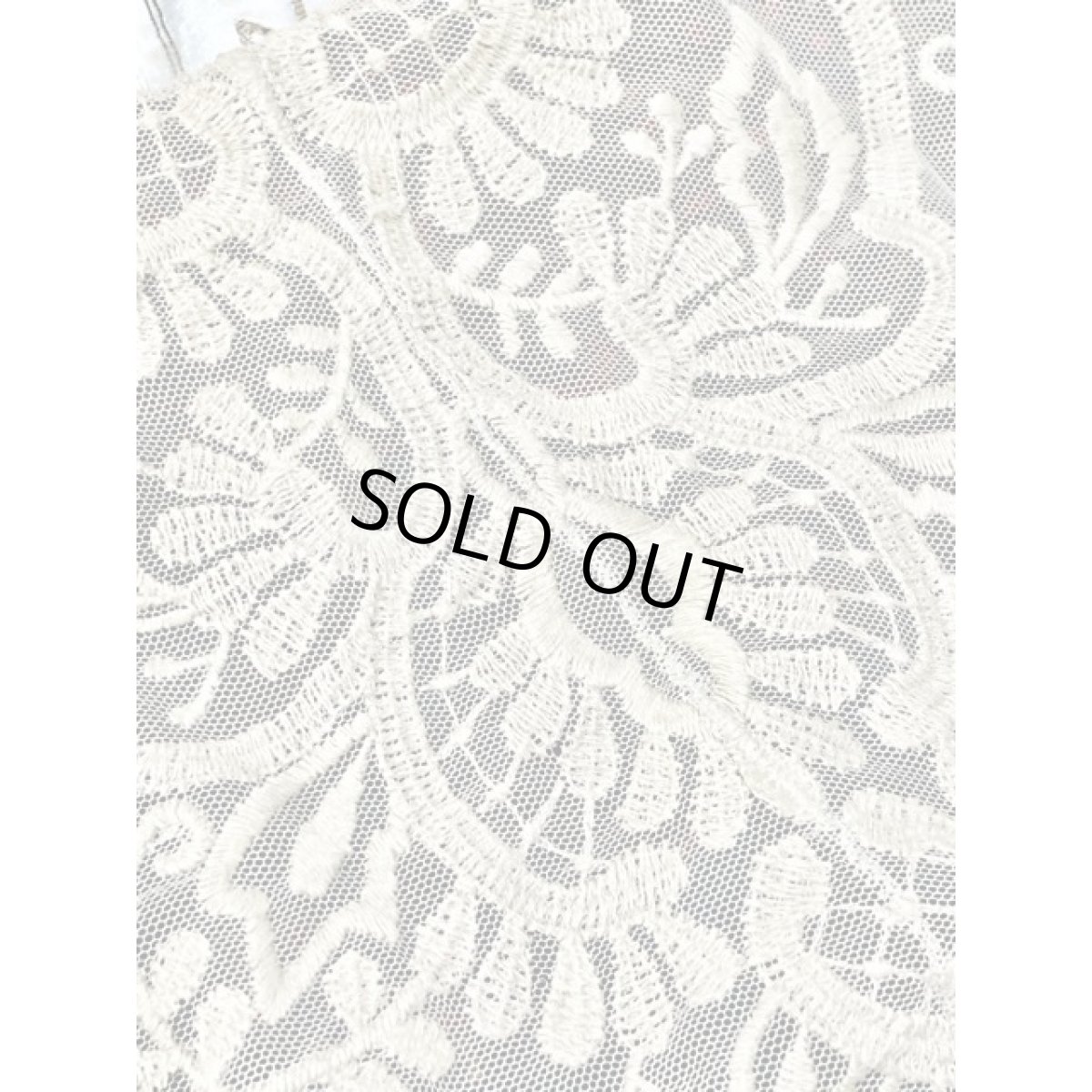 画像12: レース襟 フロントタック バックリボン ヴィンテージ アメリカ古着 ワンピース  (12)