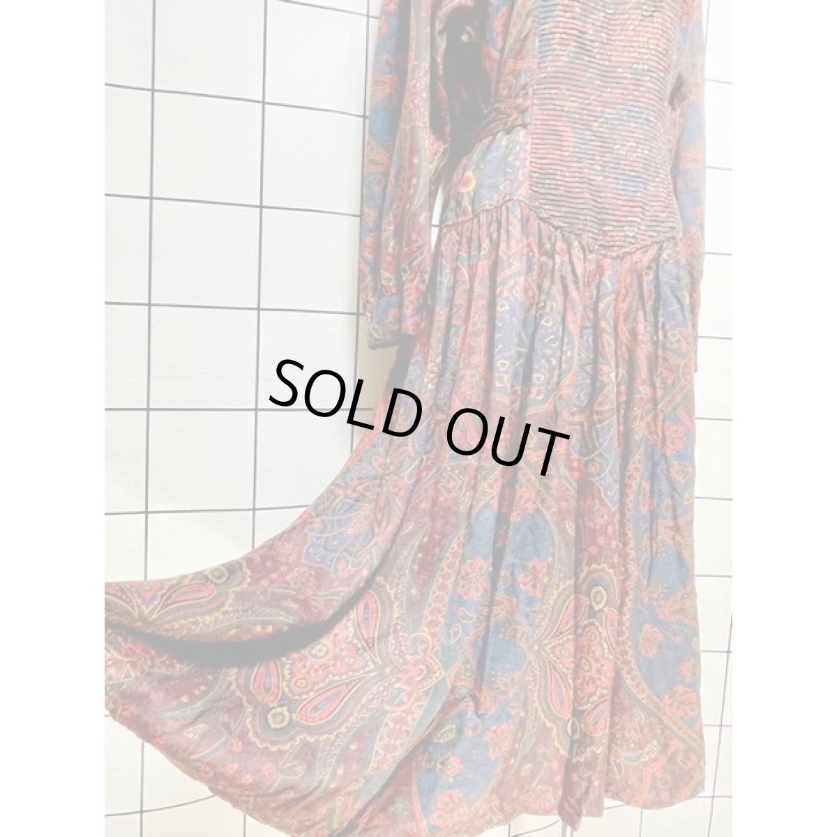 画像10: レース襟 フロントタック バックリボン ヴィンテージ アメリカ古着 ワンピース  (10)