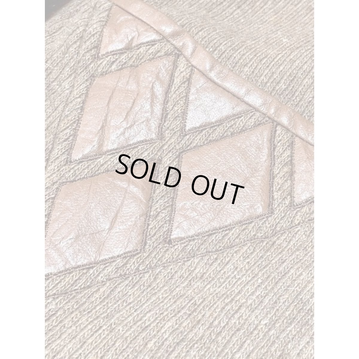 画像11: レザー装飾 マーブルボタン 70's 80's 国産古着 昭和レトロ ジャケットコート (11)