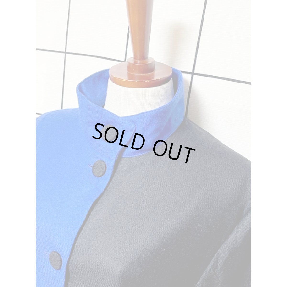 画像4: CANADA製 ノスタルジック ハイネック  レトロ 古着 ライトアウター ヴィンテージ 薄手コート (4)