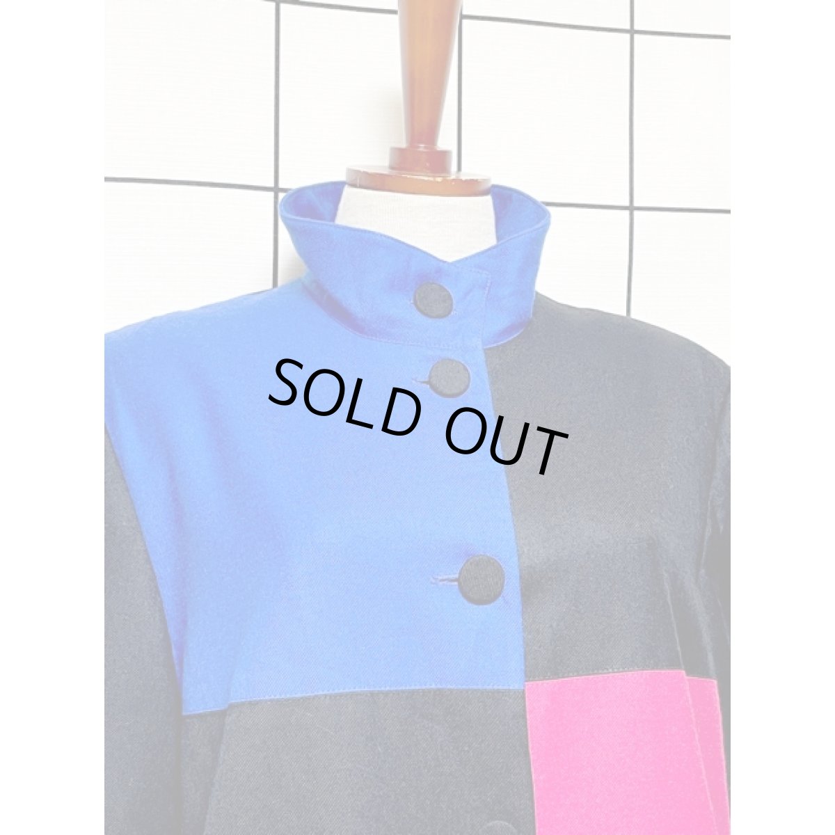 画像5: CANADA製 ノスタルジック ハイネック  レトロ 古着 ライトアウター ヴィンテージ 薄手コート (5)