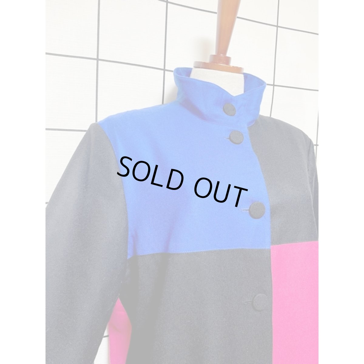 画像6: CANADA製 ノスタルジック ハイネック  レトロ 古着 ライトアウター ヴィンテージ 薄手コート (6)