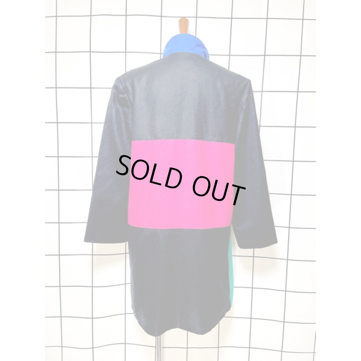 画像2: CANADA製 ノスタルジック ハイネック  レトロ 古着 ライトアウター ヴィンテージ 薄手コート (2)