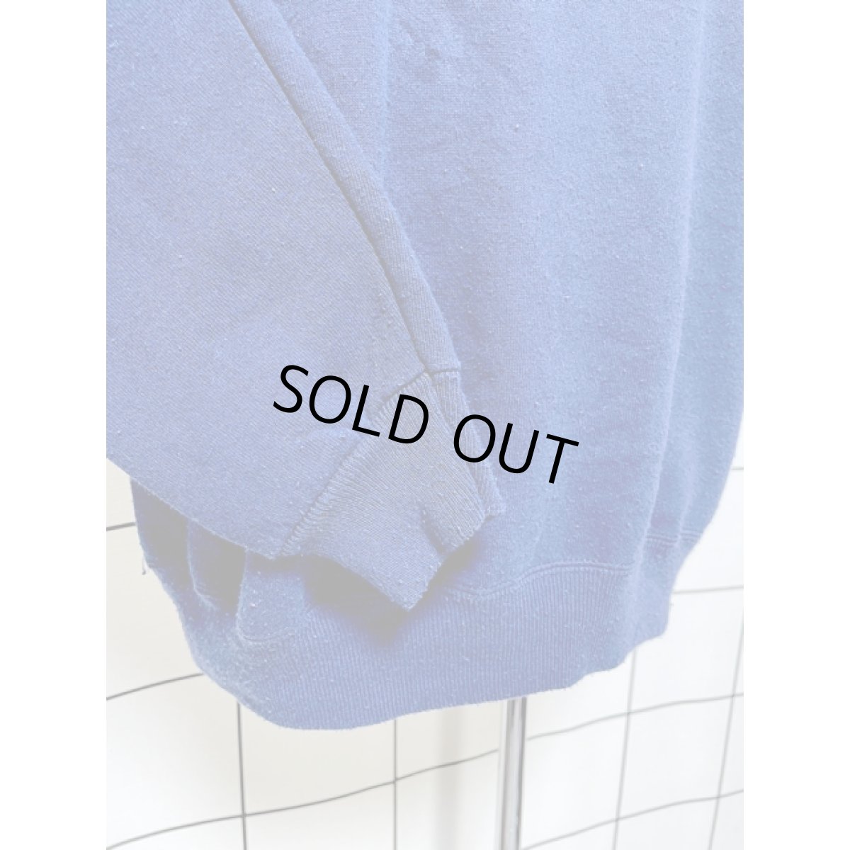 画像8: ネコ 猫 コーヒーカップ ハート ハイネック ネイビー Ｍorningsun レトロ アメリカ古着 ヴィンテージスウェット (8)