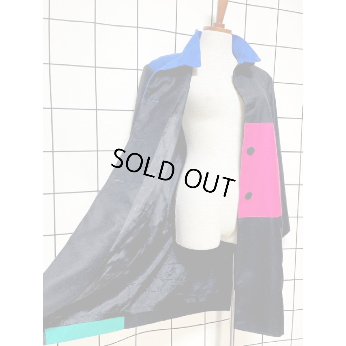 画像8: CANADA製 ノスタルジック ハイネック  レトロ 古着 ライトアウター ヴィンテージ 薄手コート (8)