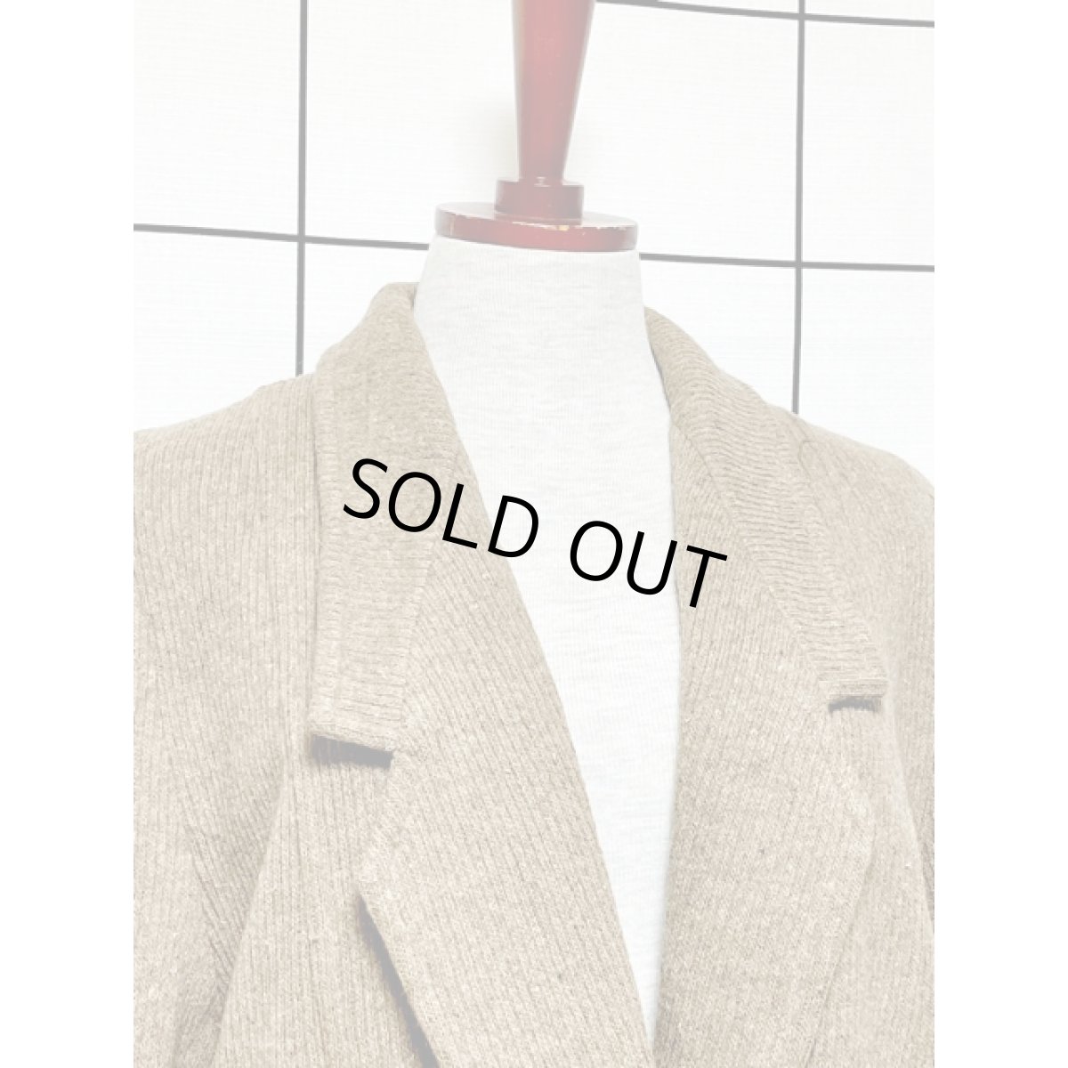 画像5: レザー装飾 マーブルボタン 70's 80's 国産古着 昭和レトロ ジャケットコート (5)