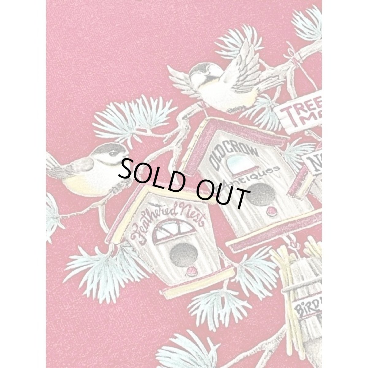 画像11: 鳥 巣箱 刺繍入り襟付き バックプリント Ｍorningsun レトロ アメリカ古着 ヴィンテージスウェット (11)